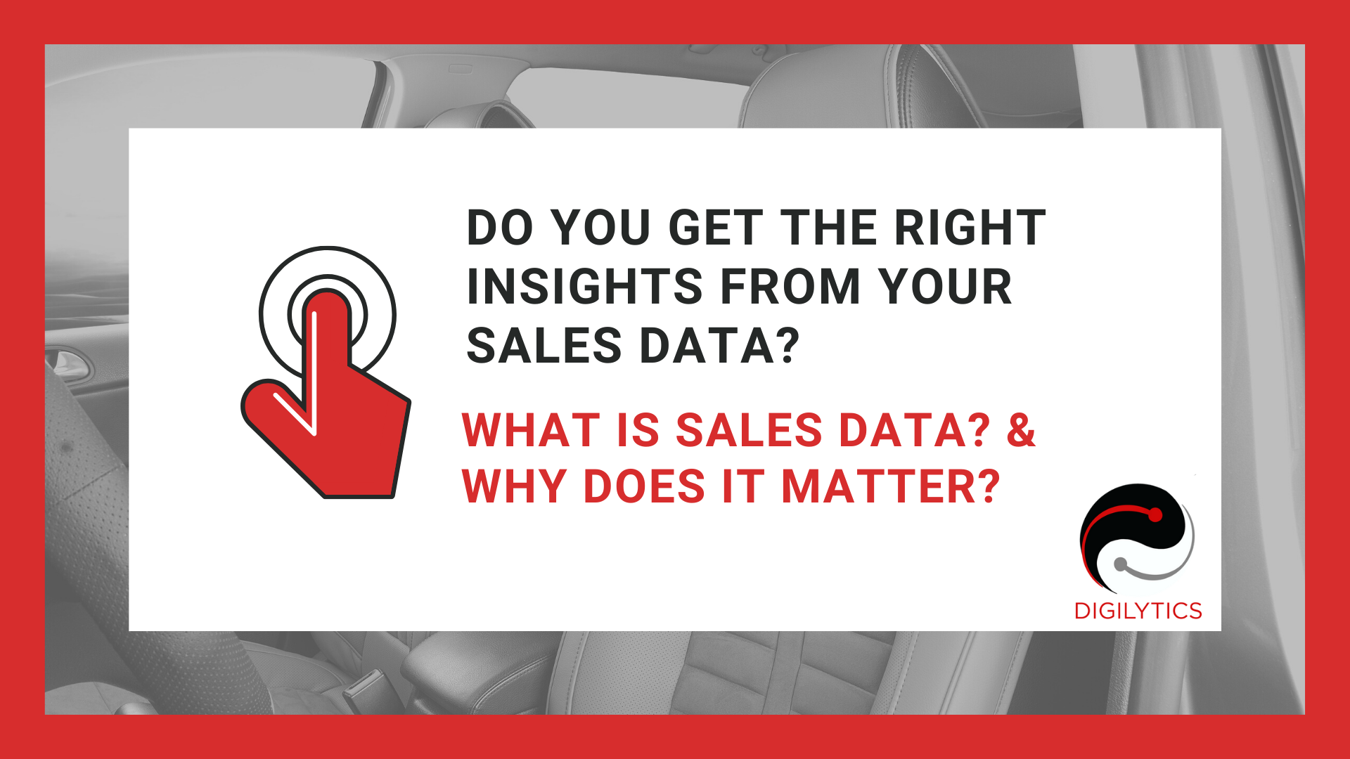 Do you get the right insights from your sales data in auto aftermarket?